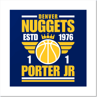 Denver Nuggets Porter Jr 1 Basketball Retro Posters and Art